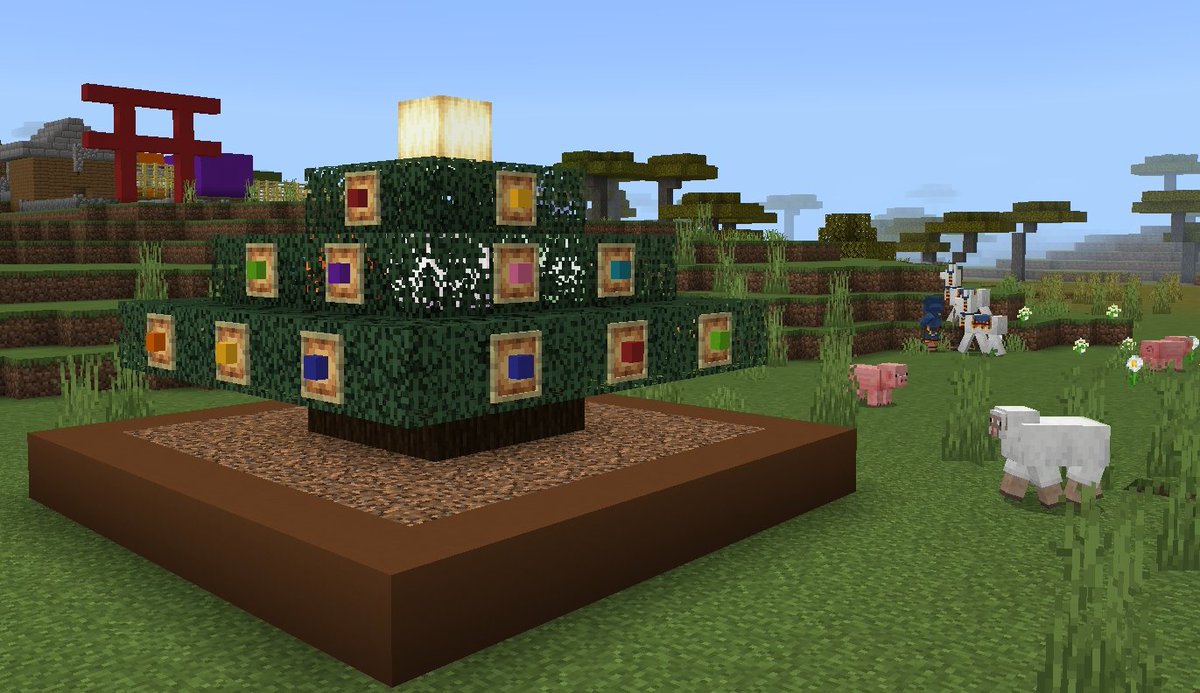 kurakura_II's tweet photo. クリスマスツリー🎄
#minecraft建築コミュ #Minecraft https://t.co/JH7IcFDf87