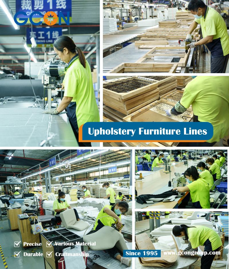 qingluo2016's tweet photo. Upholstery production
We construct frames from premium wood/metal, precisely cut and sew fabrics with durable stitches.
Equipped with state-of-the-art machinery, we precisely shape and assemble each piece. S-shaped springs and eco-friendly padding materials https://t.co/3iaxPqYYLU