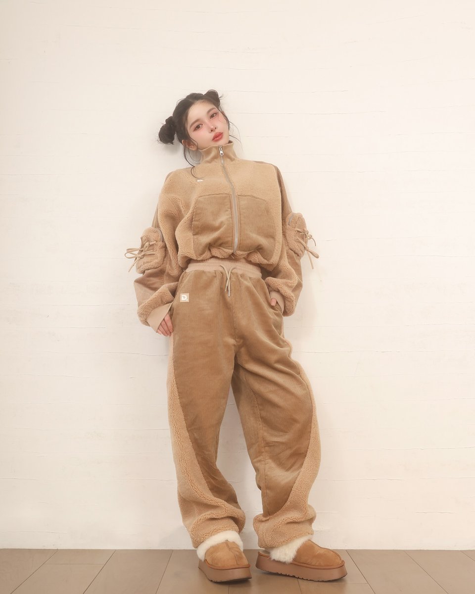Darich ボアコンビリボンポケットロングパンツ ボアコンビリボンポケットロングパンツ – Darich