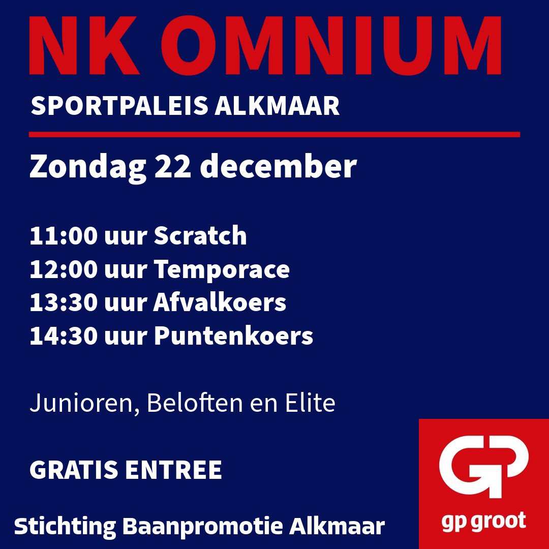 Reinier Honig (@reinierhonig) on Twitter photo Zondag organiseren <a href="/NikiTerpstra/">Niki Terpstra</a> <a href="/laurenstendam/">laurenstendam</a> <a href="/joeri83/">Joeri</a> en ik het NK Omnium in het <a href="/SportpaleisAlkm/">Sportpaleis Alkmaar</a>. De entree is gratis dus kom gezellig langs! Zondag organiseren <a href="/NikiTerpstra/">Niki Terpstra</a> <a href="/laurenstendam/">laurenstendam</a> <a href="/joeri83/">Joeri</a> en ik het NK Omnium in het <a href="/SportpaleisAlkm/">Sportpaleis Alkmaar</a>. De entree is gratis dus kom gezellig langs!