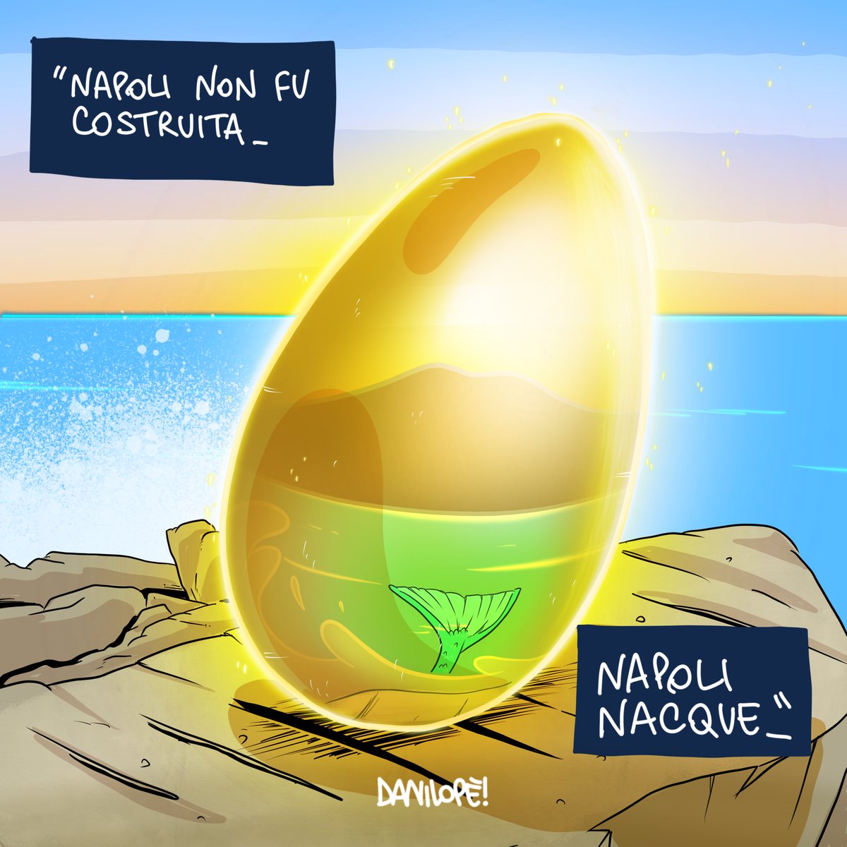 Fragile e potente, come l’anima di Napoli. L’uovo di Virgilio custodisce la magia di una città unica al mondo, dove leggenda e bellezza si intrecciano.
Buon compleanno, Napoli: che la tua luce non smetta mai di incantare il mondo 🥚💙

SSC Napoli | <a href="/basket_napoli/">Napoli Basketball</a> | <a href="/danilopergamo/">DaniloPè!</a>