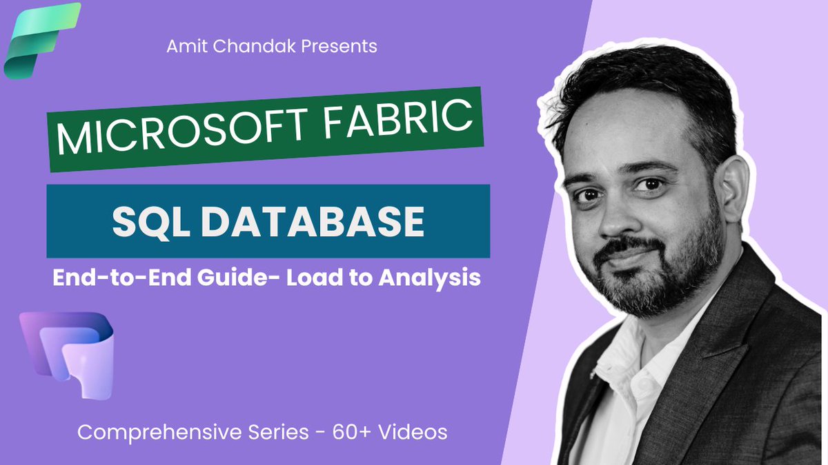 amitchandak78's tweet image. Throwback: SQL Database in Microsoft Fabric: End-to-End Guide| Dataflow Gen 2| Pipeline| Copy Job| SQL Date 
youtube.com/watch?v=4DqWTd…
#MicrosoftFabric #SQLDatabase #SQLDB #OLTP #MicrosoftIgnite #FabricDatabases #PowerBI #SQLServer #dataPipeline #Warehouse #DataflowGen2 #OneLake