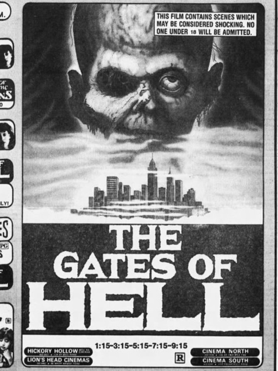 Donaldrighthere's tweet photo. #LUCIOFULCI delighted zombie fans when his made-in-Savannah masterpiece #CITYOFTHELIVINGDEAD came to U.S. cinemas in 1983 under the title #THEGATESOFHELL. https://t.co/vaVaO9tUmS