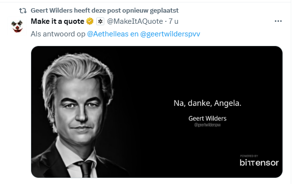 drjhamsterdam's tweet photo. Fascist misbruikt de vreselijke aanslag in Maagdenburg.
De doden en gewonden liggen nog op straat en Geert Wilders gaat te keer tegen asielzoekers
En dan blijkt de aanslagpleger een man te zijn die fel tegen de islam is, aanhanger van de AfD, en bewonderaar van Elon Musk. https://t.co/GpG2nC3w1g