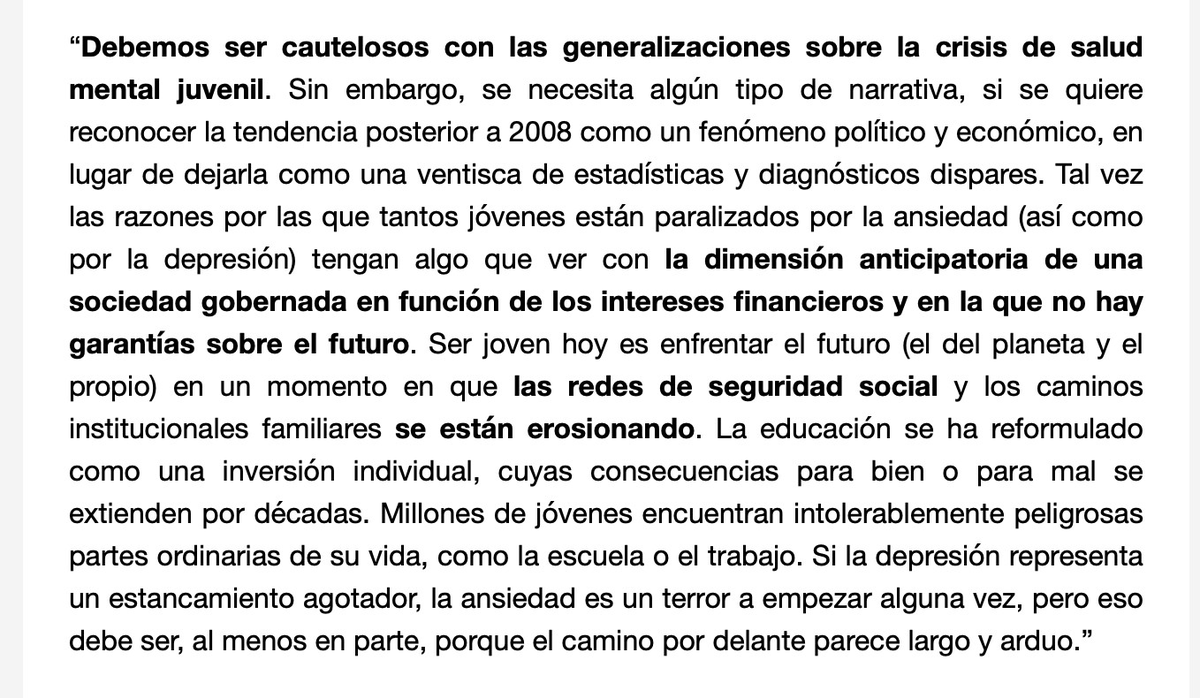 Leyendo "Anticipatory Anxiety", una reseña muy crítica de William Davies en la Londow Review sobre el libro de Jonathan Haidt lrb.co.uk/the-paper/v4... vía
<a href="/c_magro/">Carlos Magro</a>