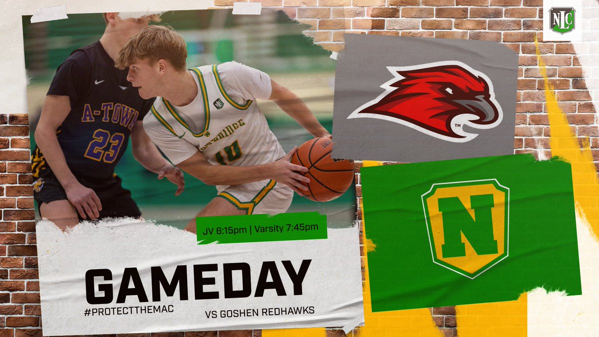NRRaidersMBB's tweet photo. NLC GAMEDAY
๐ Goshen
โฐ 6:15PM JV | 7:45 Varsity
๐ Jayco Arena
๐ฅ https://t.co/CjPglGIMoj
#PACKMentality | #ProtectTheMAC
๐ธ @3RD13 https://t.co/VYBSQvrEmm