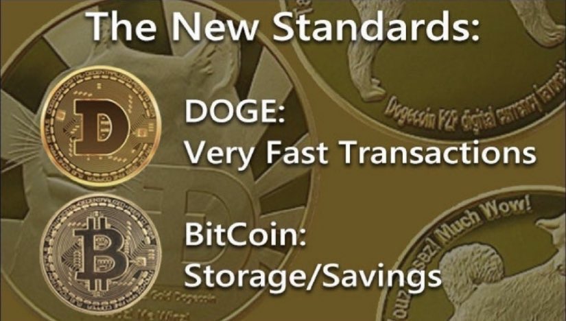 The new standards.  Ðoge is money, BTC is savings. 🚀