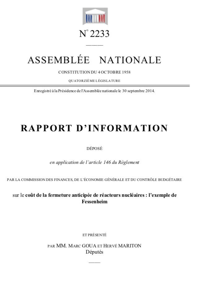 apallix1's tweet photo. @oliviermarleix @NicolasSarkozy Alors pourquoi La droite nâa t-elle pas empĂȘchĂ© la fermeture anticipĂ©e de #Fessenheim ?
Rapport AN #HMariton 2014 ?!
Commission AN #JAubert 2019 https://t.co/5ZIASKaUrP