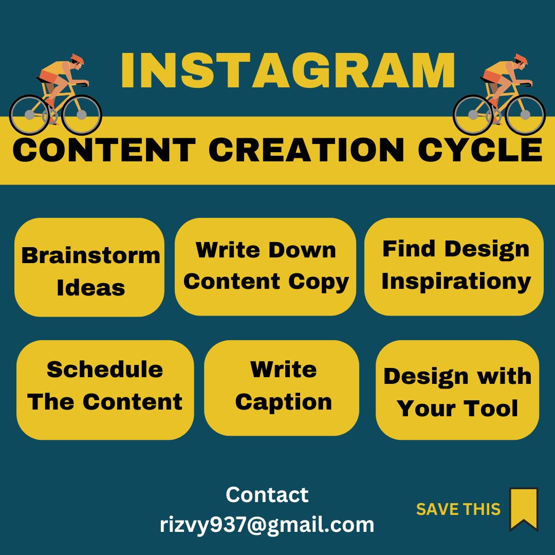 islamrizvy937's tweet photo. INSTAGRAM CONTENT CREATION CYCLE

If you are a content creator on Instagram, you need to follow this cycle to be consistent!

✨Follow us for more helpful content like this regularly

#socialmediamarketing #abidulislamrizvy #instagram #digitalmarketing #socialmediastrategy https://t.co/XoDp3wU75s
