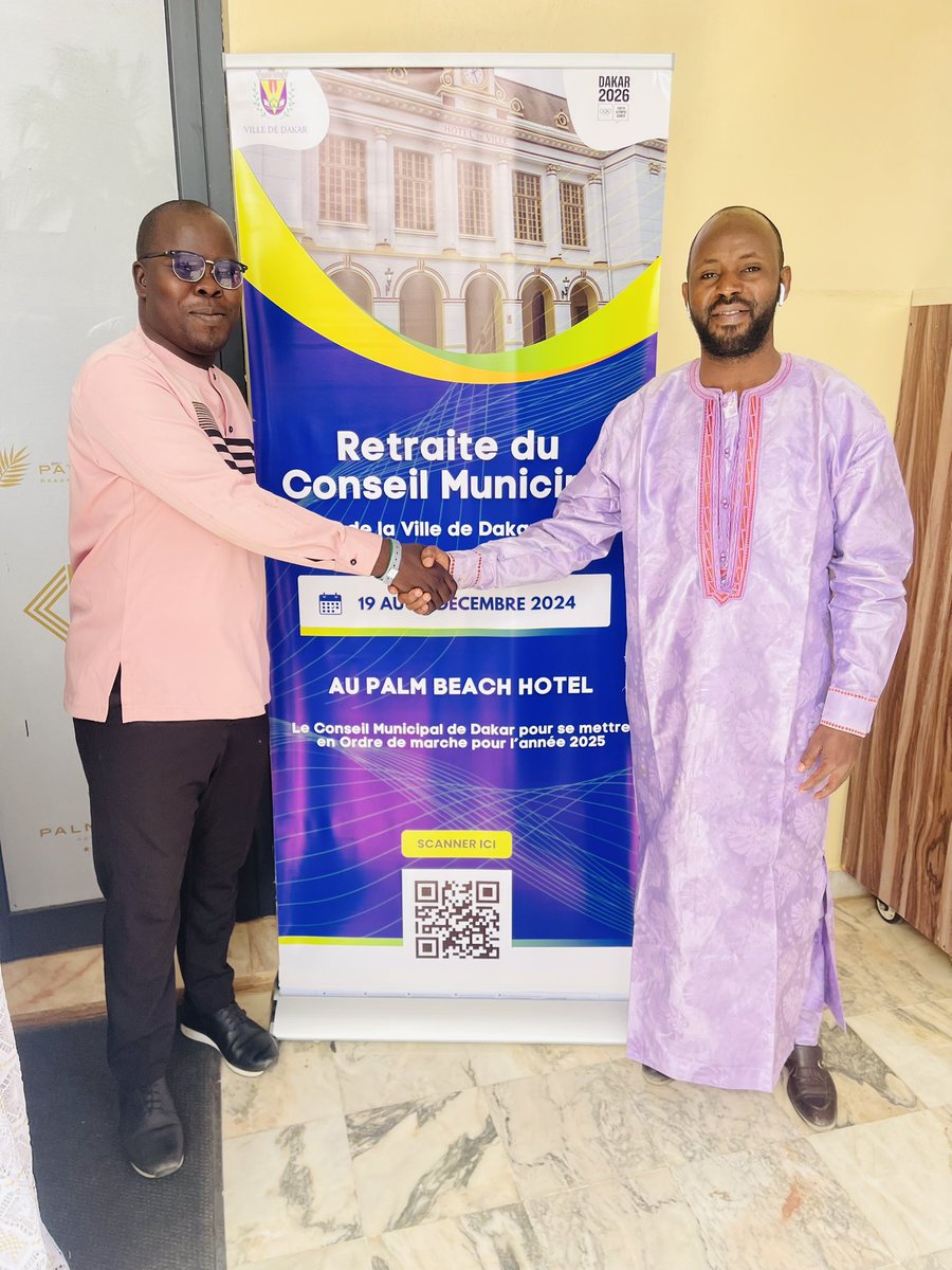 AlphaBayo10's tweet photo. 3 jours de retraite du Conseil Municipal de la Ville de Dakar, tenus à Sally (Département MBOUR).
Des journées pleines d’expériences. https://t.co/eJGtHdTijz