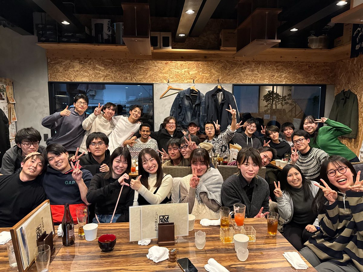 MasaGroup_OPU's tweet photo. End year party with lab members. A relaxing and enjoyable time. 

#omu #engineering #MaterialsScience #LMNT https://t.co/FfzqsqOd9B