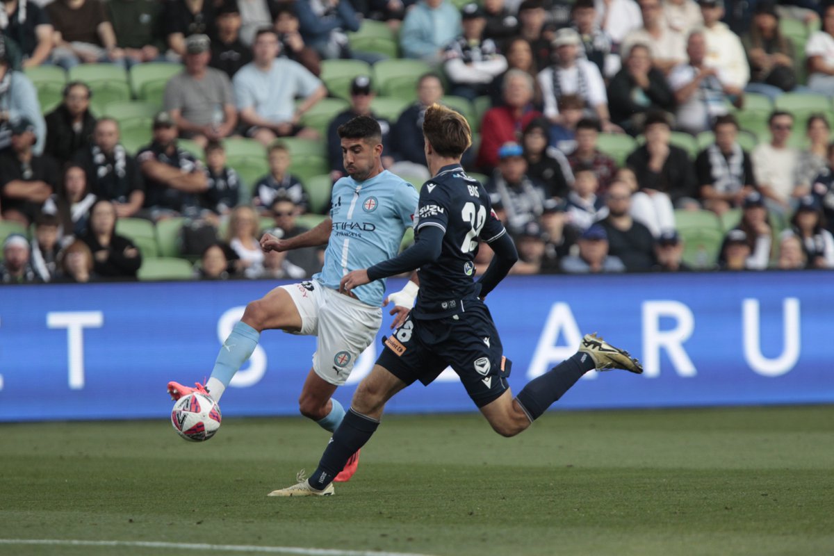 sportingwall's tweet image. The @aleaguemen Melbourne Derby saw the side share the points . @MelbourneCity  took the lead in the 16th minute with a goal to Yontan Cohen. @gomvfc  equalised in the 65th minute via captain Roderick Miranda. Victoy's Reno Piscopo was adjudged man of the match.