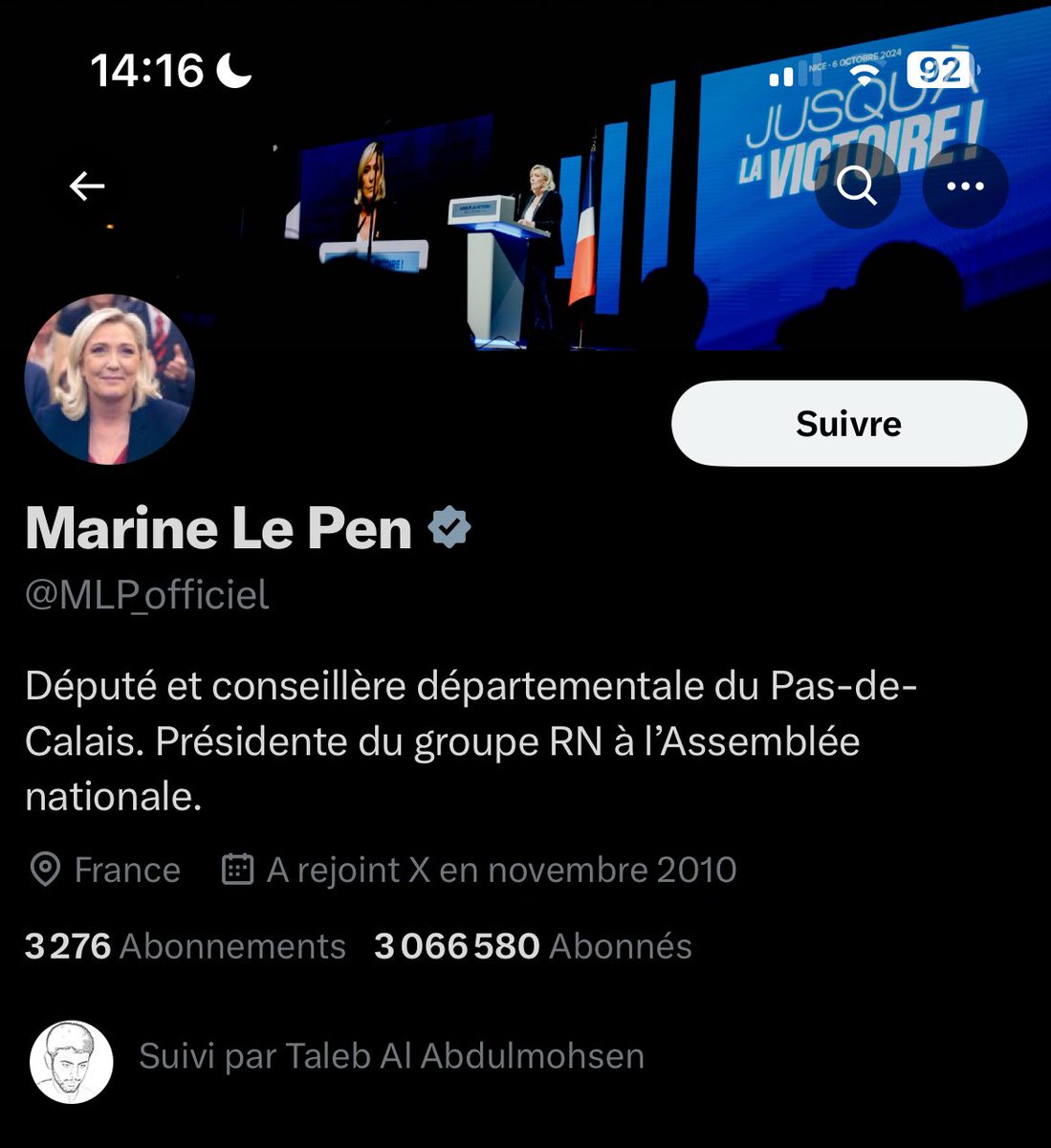 🚨 ALERTE INFO EXCLUSIVE 🚨

Le TERRORISTE du marché de Noël allemand est ABONNÉ à MARINE LE PEN 

C’est l’une des seules personnalités politiques de premier plan française qu’il suit.

Un sympathisant du RN impliqué dans un attentat ? Encore ?