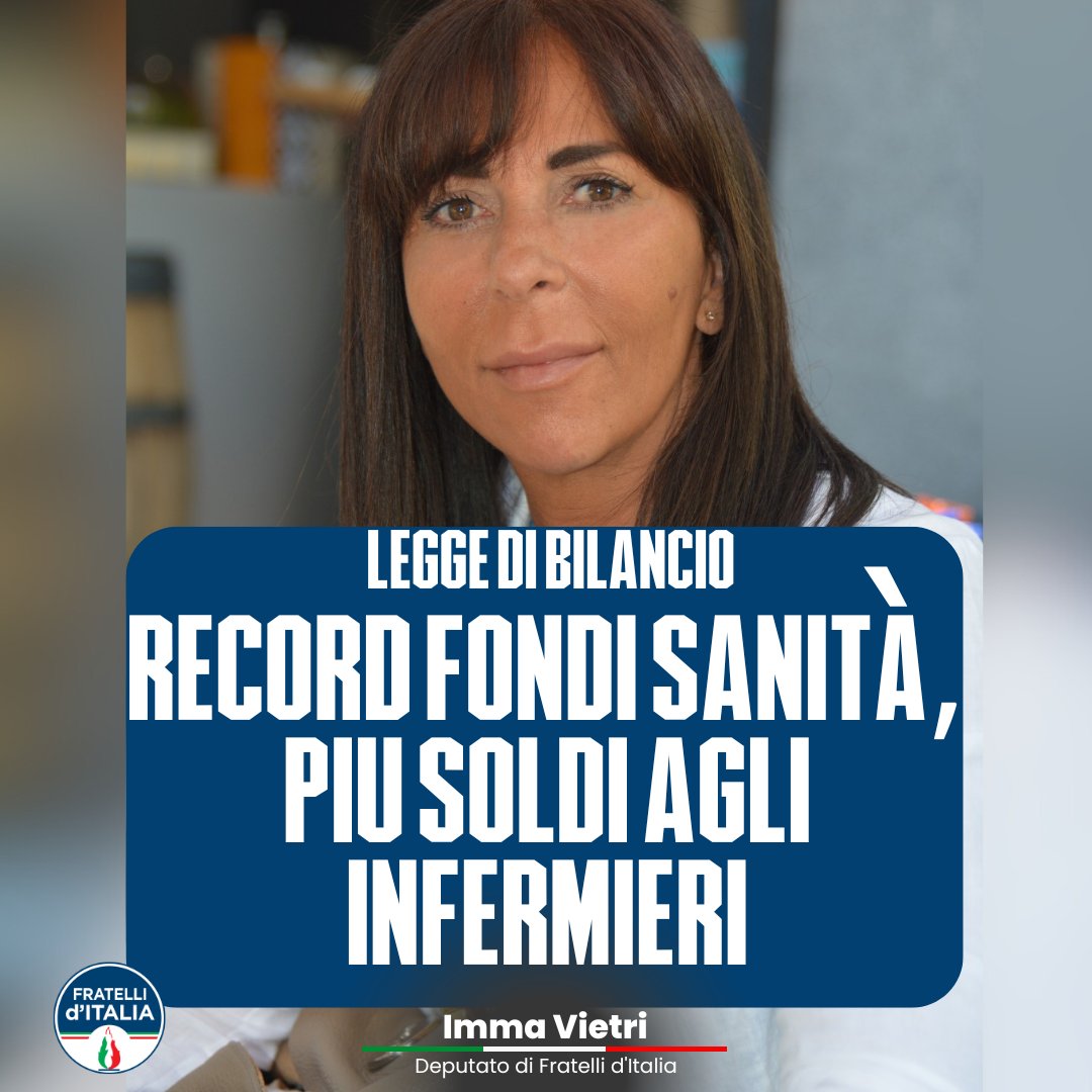 🔵Noi di <a href="/FratellidItalia/">Fratelli d'Italia 🇮🇹</a>, da sempre, riteniamo che sia doveroso sostenere economicamente chi, ogni giorno, insieme ai medici, dedica la propria attività a servizio della sanità pubblica.

#GovernoMeloni