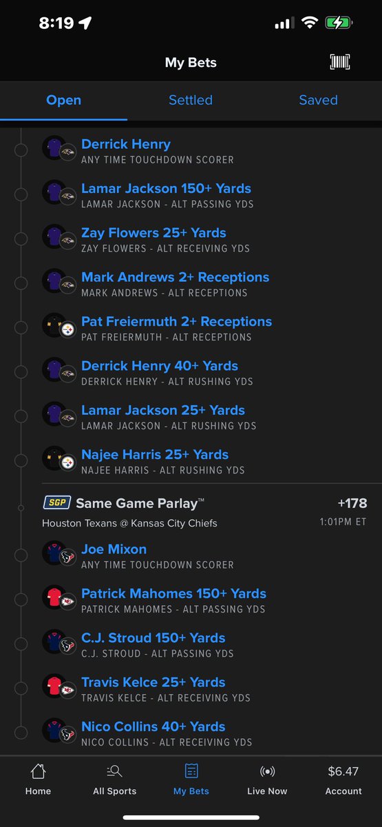 MrTailMyBets's tweet photo. NFL Saturday #GamblingTwitter #GamblingX #NFL 

Check out my bet on FanDuel Sportsbook! 
 https://t.co/KhAdlkpJEv https://t.co/9sexSLdjvO