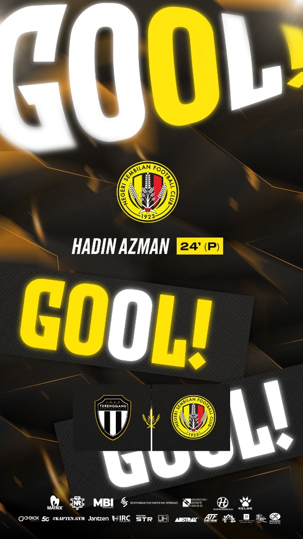 nsfc1923's tweet photo. Golll!

Hadin Azman menjaringkan gol buat Negeri Sembilan FC menerusi sepakan penalti.

Kedudukan terkini, Terengganu FC 0 - 1 Negeri Sembilan FC. 

#TERNSE
#MusuhnyaHabisBinasa 
#NSFC https://t.co/cYX5573cw1