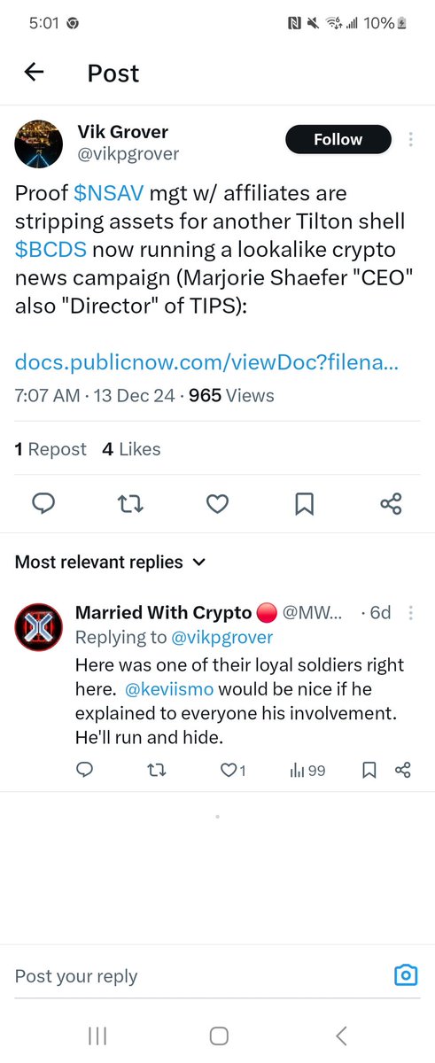 QuealyDouglas's tweet photo. @BlaqcloudsBCDS @ZeusExplorer @ZEUSxPay @ampleswap Why does the person suing $NSAV say this? And why are your Twitter posts written EXACTLY like James Tilton's posts on the $NSAV wall? Answer both questions. https://t.co/evdVaaonnz