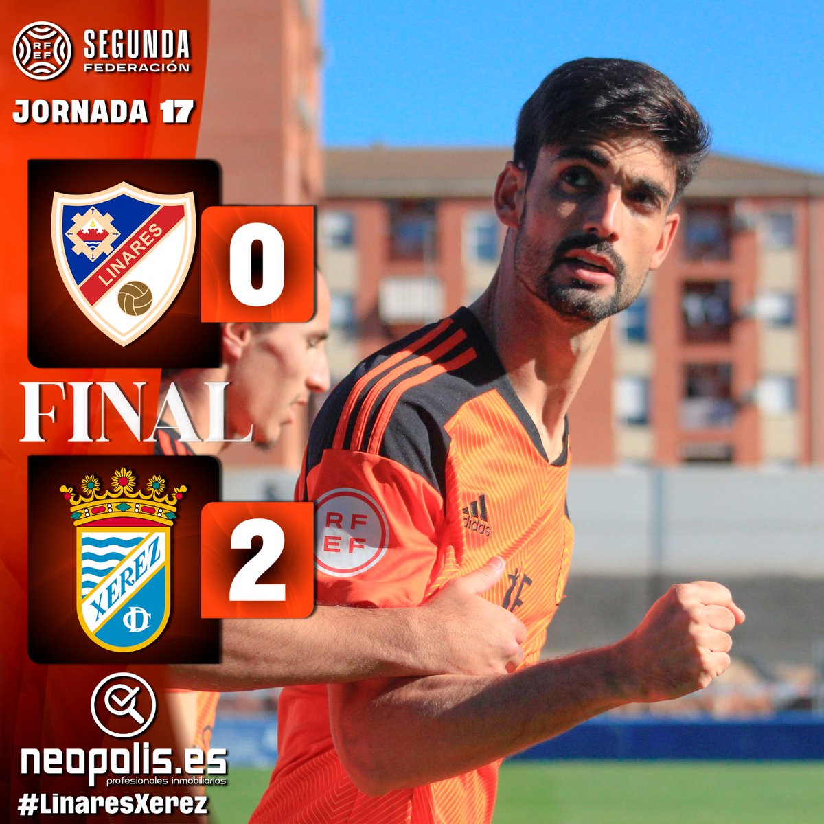XerezCD_OFICIAL's tweet photo. ⏱️ 90+4' | ¡FINAAL DEL PARTIDOO¡ ¡ACABAMOS EL AÑO CON ➕3⃣!

📺 @FootballClub

🔵 0️⃣-2⃣ 🧡 #LinaresXerez https://t.co/vN393LRGgm