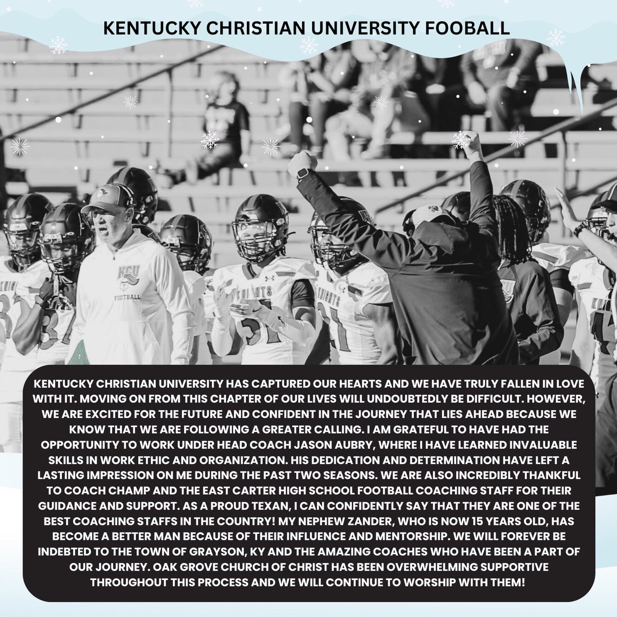 Thank You, Kentucky Christian University!