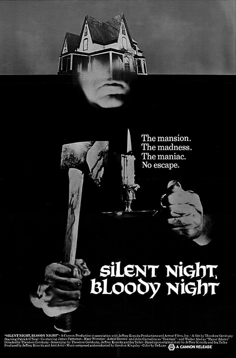 HorrorFacts's tweet photo. 🏚️🩸 "Silent Night, Bloody Night" (1972) is an early slasher with a Christmas setting, where the sale of an old mansion leads to deadly consequences. #ClassicSlasher #ChristmasHorror #SilentNightBloodyNight #HorrorFacts https://t.co/tnl97Z9H32