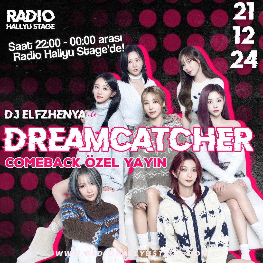 🎙| DREAMCATCHER ÖZEL YAYIN

Rock kraliçeleriyle enerji dolu bir yayına hazır mıyız millet 😎🔥 Tüm Insomniaları saat 22:00'de sohbet panelimize bekliyoruz 💜
radiohallyustage.com 
<a href="/Dreamerverse/">Dreamcatcher Türkiye ℘</a>

#드림캐쳐 #Dreamcatcher #Insomnia #My_Christmas_Sweet_Love