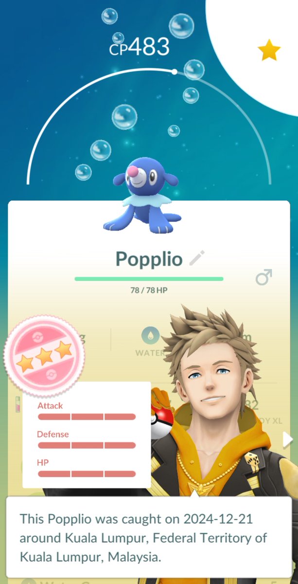 Thanks Malaysia 🇲🇾 for a reginal in their natural habitat,  a (non-CD) shiny, and a (quest) hundo. Not really playing the game... primarily on autocatch.