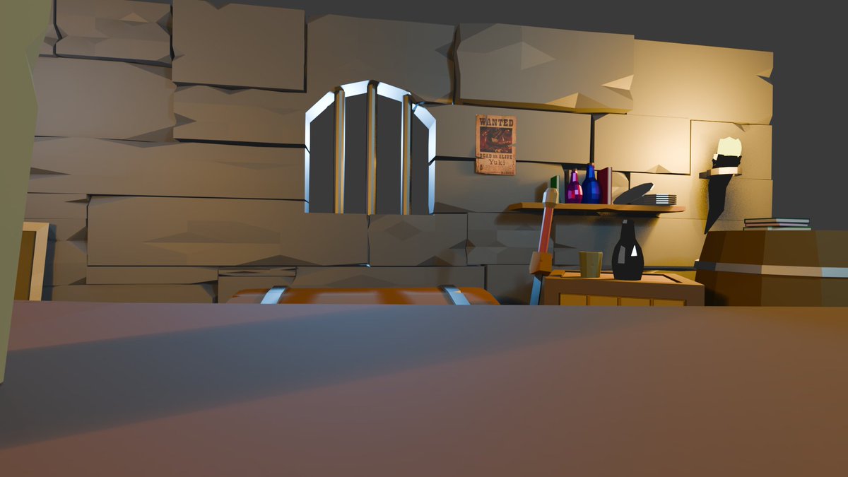 My first 3D scene (⌒ω⌒)
