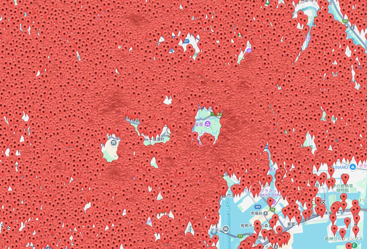 JS2HGW_Gifu's tweet image. WILLCOM CS MAP
mls.js2hgw.com/csmap/

過去のデータを埋没させとくのはもったいないので暫定
Web公開しました。（激重注意）
2008/02頃のデータで誤差100m前後と思います。
東京のマイクロセルは圧巻ね～

相変わらず当時も本家るきへな氏に感謝！
csmap.rukihena.com