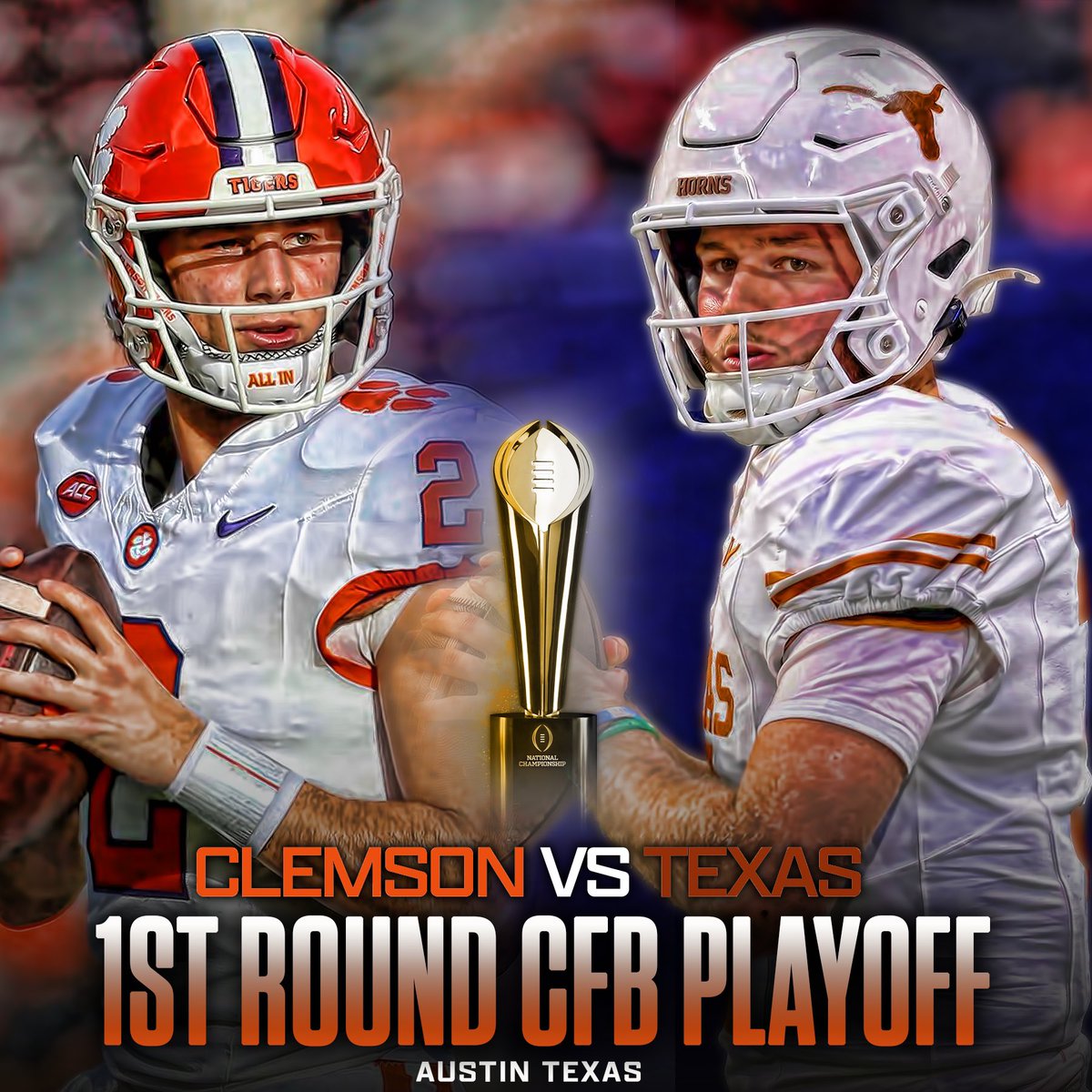 Tigertalk247's tweet photo. Horns down . Beat Texas. https://t.co/F5FPulJv3Y