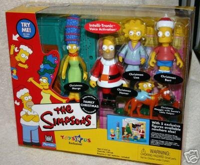 #HAPPYHOLIDAYS from The #Simpsons! #ToysRUs #Exclusive World of Springfield Simpson Family #Christmas Deluxe Interactive #actionfigures set. The Simpsons Living Room is decked in festive decor with 5 exclusive figures dressed in their holiday finest. 
tinyurl.com/k2r8wan7