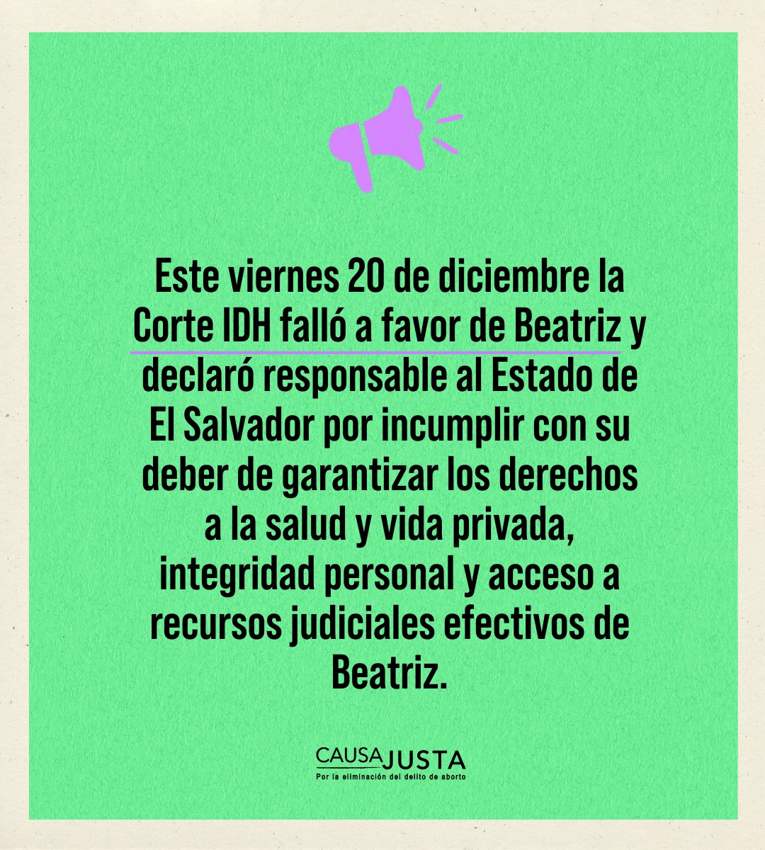 Causa Justa por el Aborto tweet media