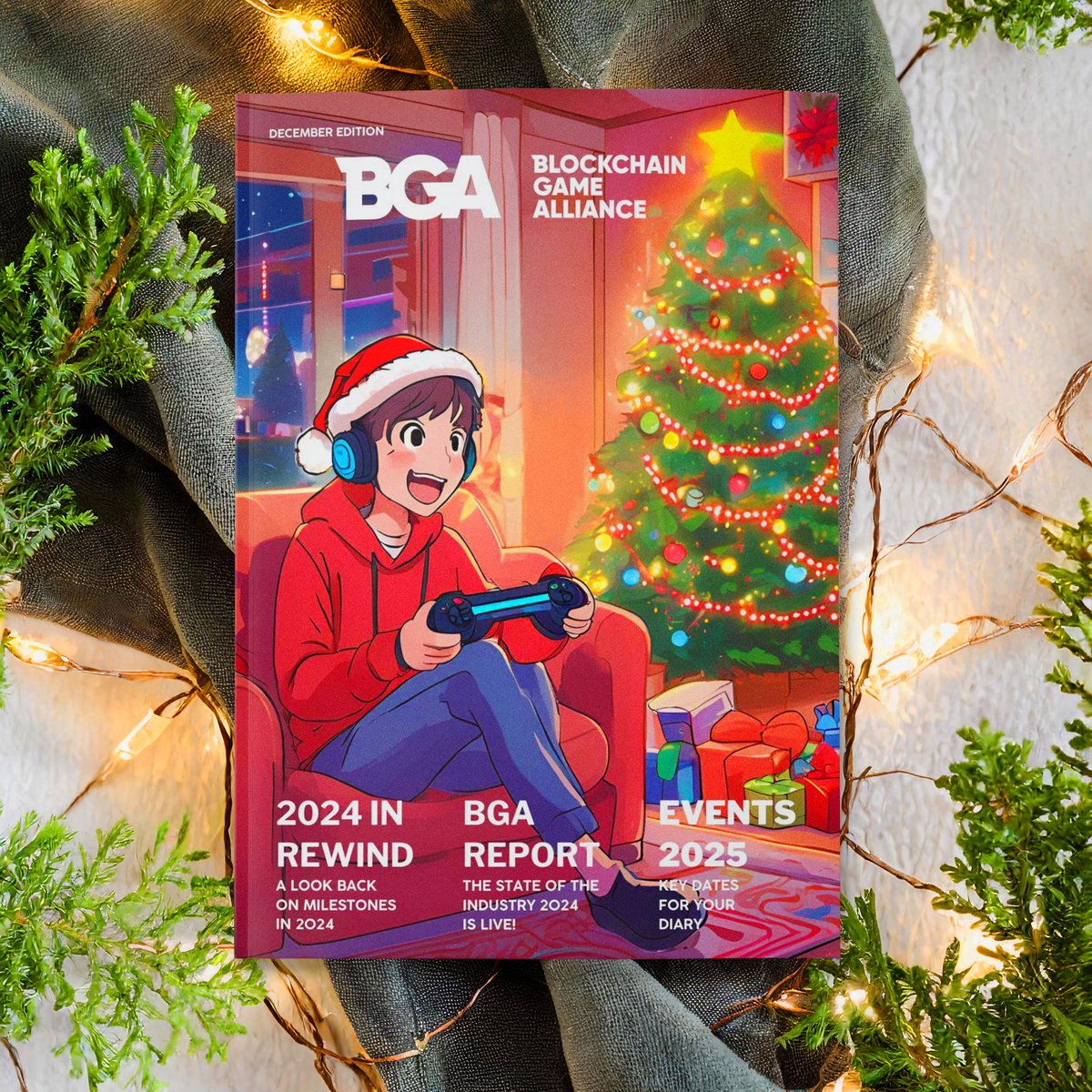 BGameAlliance's tweet photo. 🎄 The Latest BGA Magazine: December Edition is Out! 🗞️✨

It's that time of the year again—our much-anticipated Magazine is here to unwrap, just like your favorite festive gift! 🎁

👇 Dive into the Highlights:
- 📊 The BGA State of the Industry Report 2024 now LIVE - Grab the key stats!
- 🗓️ Dates for your diary: BGA events and activities 2025.
- 🎮 2024 in rewind: A look back on Milestones in 2024.
- 🤳 Are you in the Hall of Fame photo bonanza? Pics from all our events this year!
- 🎤 Revisit the interviews we did over this year featuring many industry leaders including @Ubisoft's @Ni_ko_lah, Linda Ang from @aelfblockchain, @jackoholleran from @SkaleNetwork, @leah_cb from @emfarsis, and many more!

👉 Ready to dive deeper? Explore all the exciting updates and insights we've wrapped into this edition:
https://t.co/ekOcY1XKX3