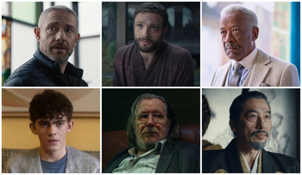 The 2024 <a href="/theonscreencom/">The On-Screen Community</a> award nominations for Best Lead Actor in a Drama Series are:

🏆 Martin Freeman | THE RESPONDER
🏆 Cosmo Jarvis | SHŌGUN
🏆 Lennie James | MR LOVERMAN
🏆 Joe Locke | HEARTSTOPPER
🏆 Gary Oldman | THE RESPONDER
🏆 Hiroyuki Sanada | SHŌGUN