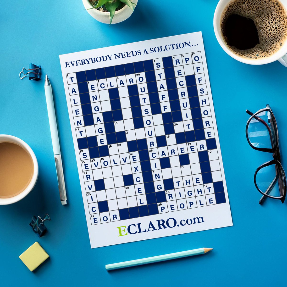 eclarotweets's tweet photo. Happy #NationalCrosswordPuzzleDay!
No challenge is too big when you have the right people. Partner with ECLARO for solutions written to your business puzzles. π§©
#ECLARO #outsourcewithECLARO #SolutionsThatWork #Partnerships https://t.co/6LgdpgVMOG