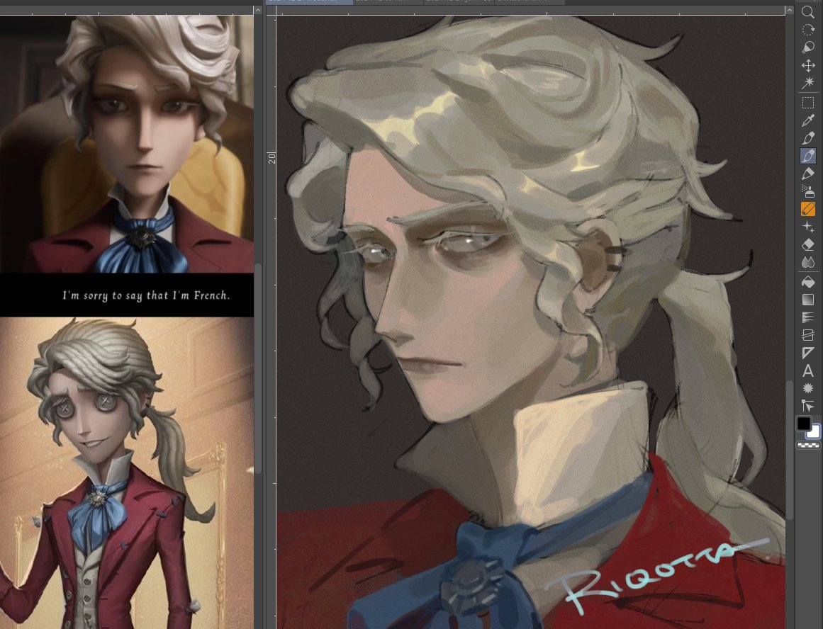 i love painting faces lolll #frederickkreiburg #IdentityV