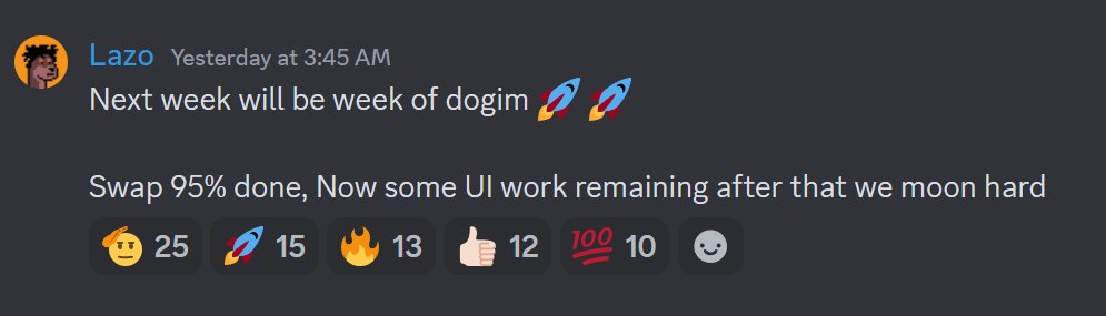 dogim_ondune's tweet photo. Swap for DOGIM•ON•DUNE is 95% done.
#DOGIM #Dogecoin https://t.co/0lKOadPQMF