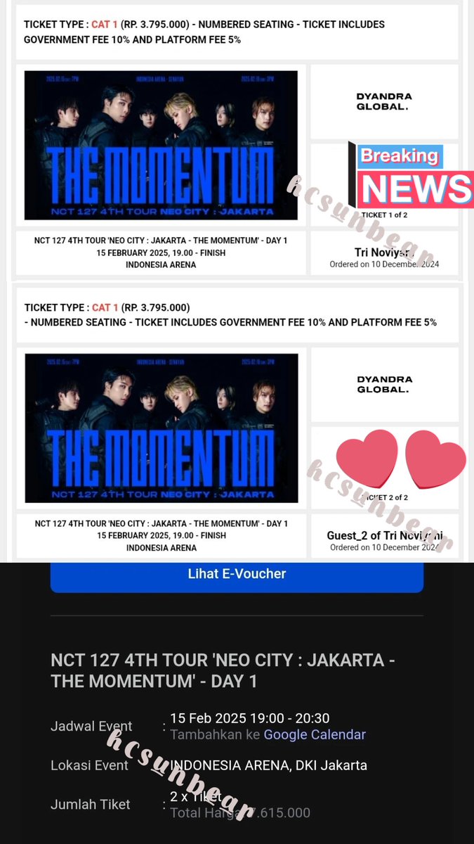 hcsunbear's tweet photo. Wts // want to sale
Nct 127 the momentum jakarta

- 1 tix cat 1 day 1
- weverse presale 
- dp kecil / full payment di venue
- dm for details

aku jg nonton ya guys, ntr kita nntn sampingan😚

t. wts tiket nct 127 the momentum jakarta weverse membership https://t.co/GmSUrIntfQ