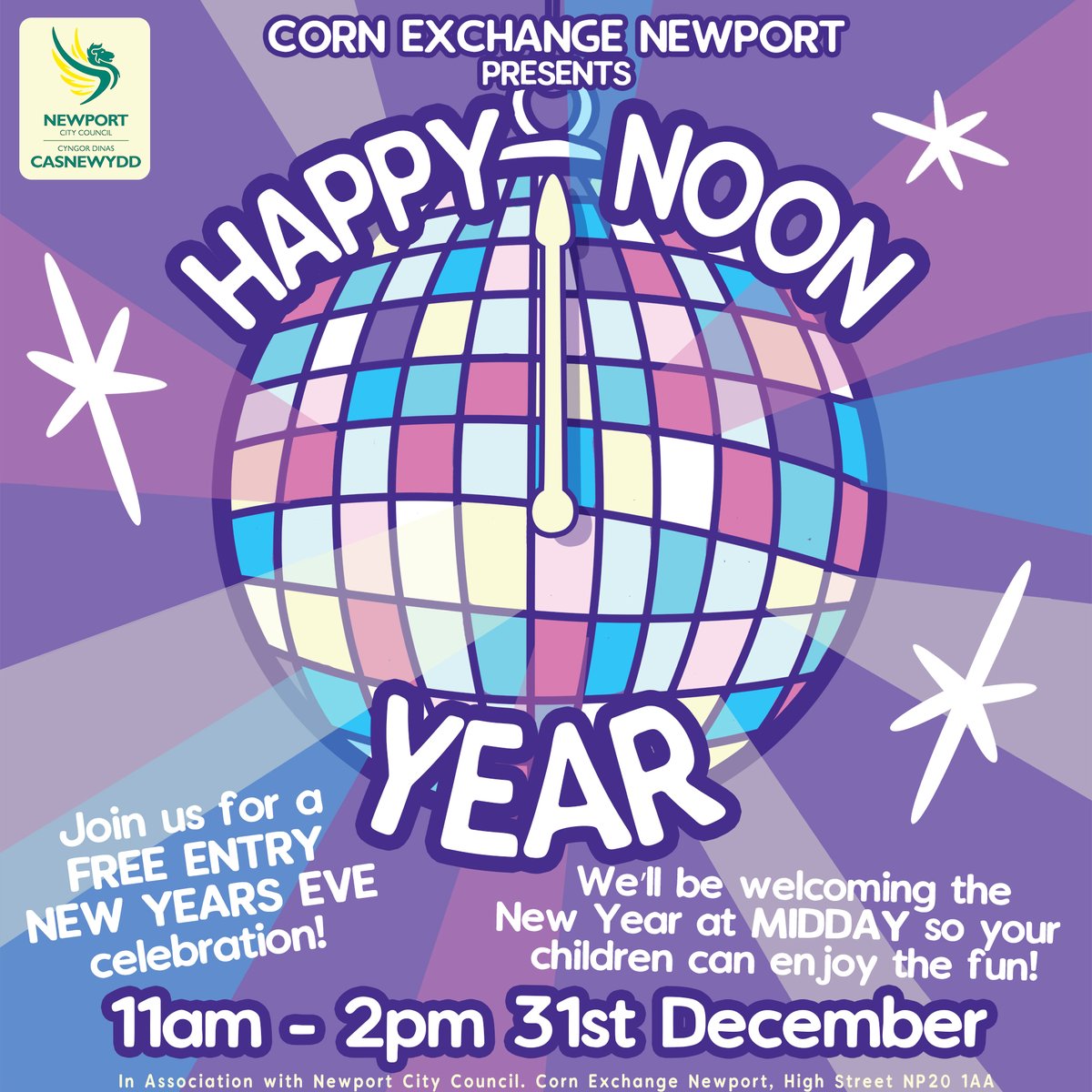 Corn Exchange, Newport (@cornexchangenpt) on Twitter photo ONE LAST PARTY OF 2024? 🌽
We know midnight is past your children’s bedtime, so we're hosting a Free Entry countdown to Noon - kicking off at 11am and ending at 2pm on Dec 31! Our <a href="/ppwithstacey/">Stacey Alford (She/Her)</a> is spinning the tunes plus a very special party host. 🪩
ℹ️ fb.me/e/6Jw7sOhnN ONE LAST PARTY OF 2024? 🌽
We know midnight is past your children’s bedtime, so we're hosting a Free Entry countdown to Noon - kicking off at 11am and ending at 2pm on Dec 31! Our <a href="/ppwithstacey/">Stacey Alford (She/Her)</a> is spinning the tunes plus a very special party host. 🪩
ℹ️ fb.me/e/6Jw7sOhnN