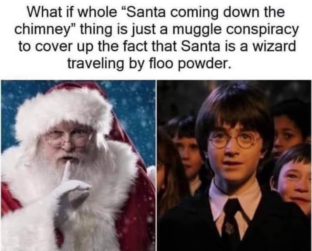 Daily Harry Potter (@thedailyhpotter) on Twitter photo That’s a fair point 🎅 That’s a fair point 🎅