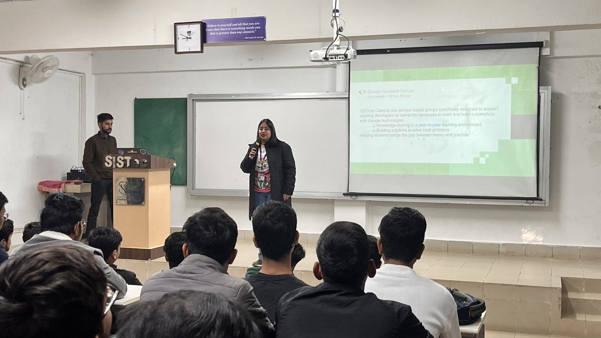 gdsc_sistec's tweet image. Tech Winter Break by GDG SISTec began with an inspiring session on web/app dev and idea generation. 🚀
More hands-on sessions coming soon! 💻🔥
#GDGSISTec #TechWinterBreak #CodeCreateConquer