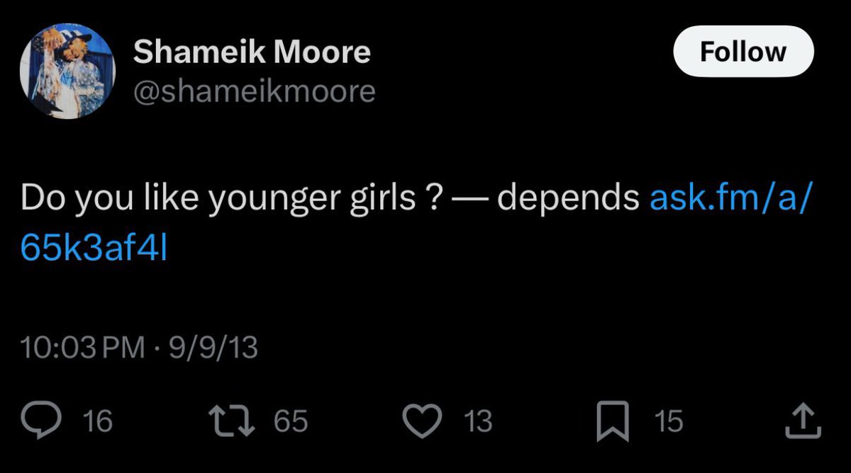 affliated182's tweet photo. @shameikmoore Nigga you BEEN weird https://t.co/MJzpxMBPMI