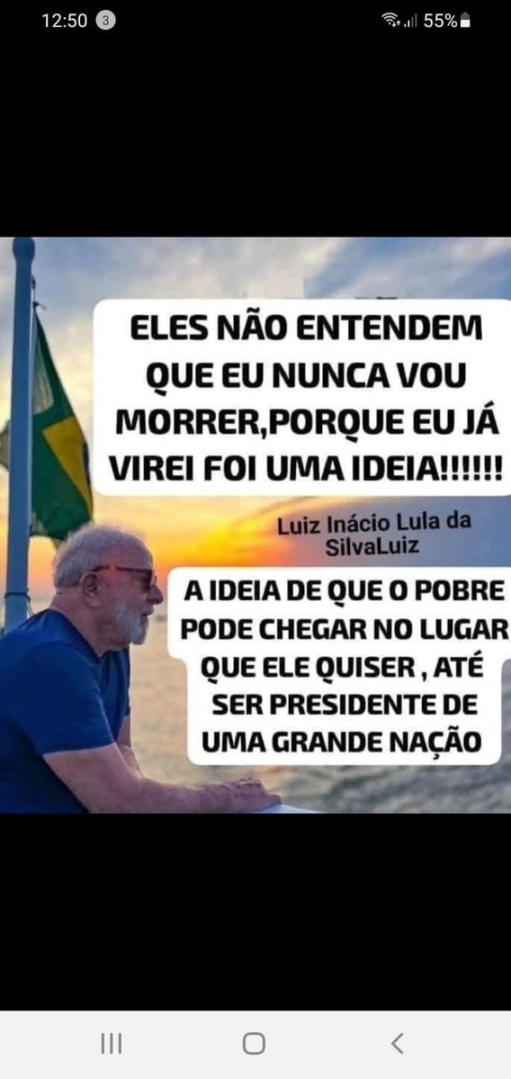 Cadê aquele pessoal que sabe que Lula virou uma ideia, para me dar um bom dia ?