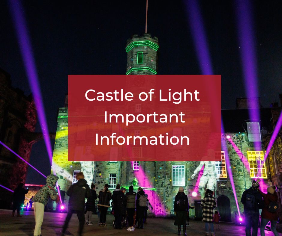 We are sorry to advise that due to the weather and with the health &amp; safety of visitors &amp; staff in mind, #CastleOfLight has been cancelled Sat 21 Dec.

Your tickets are valid for any remaining dates at your original time. No need to contact us, just show your tickets to our team.