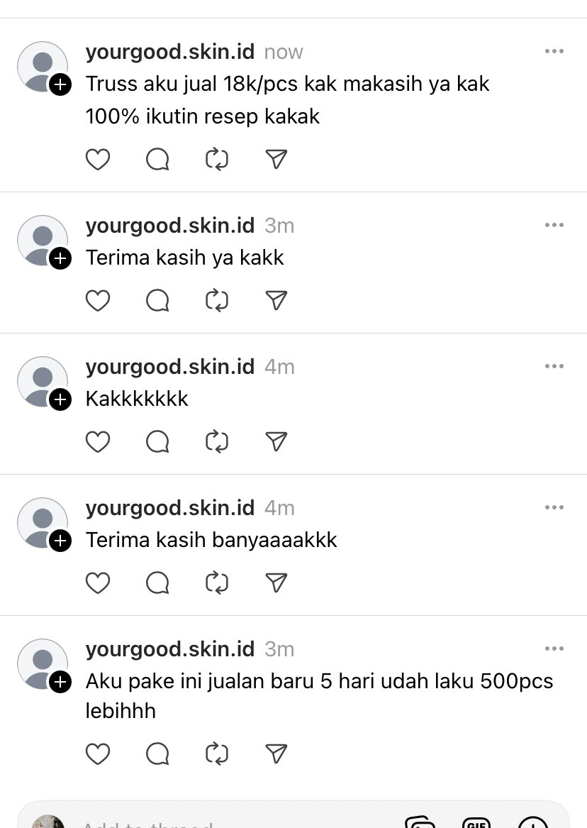 Guyys jadi kan aku pernah share resep soft cookies jualan ku.. dan masyaa Allah ada orang jualan pakai resep,tips, &amp;trick dari aku laku 500pcs dalam 5 hari😭😭😭🥹🥹🥹

Aku aja ini belum nyentuh 100pcs wkwkwk.. gak apa-apa yah, Allah maha tau. Semoga jadi amal jariyah buat aku💕