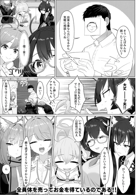 冬コミ新刊「アビドス借金対策委員会」サンプル(2/2) 
