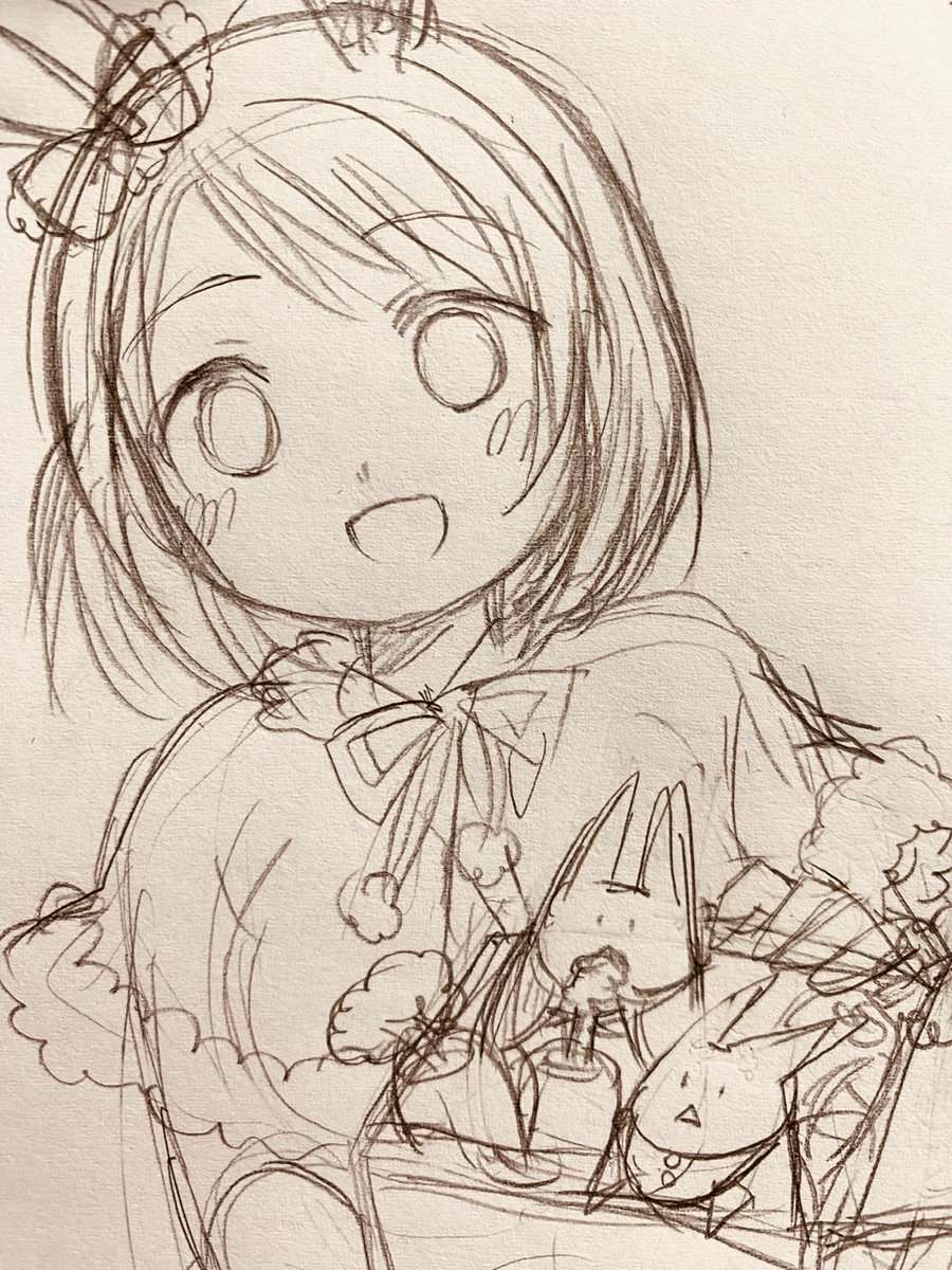 クリスマスイラスト制作中! 