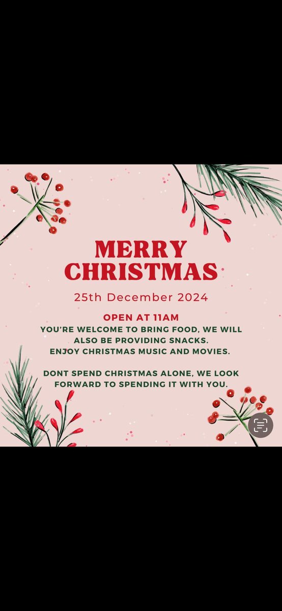 Christmas Day at King Charles Tavern 🎶 Don’t spend Christmas alone – join them from 11am for a day of festive fun! Bring your own food, enjoy their provided snacks, and relax with Christmas music and movies! 🎅