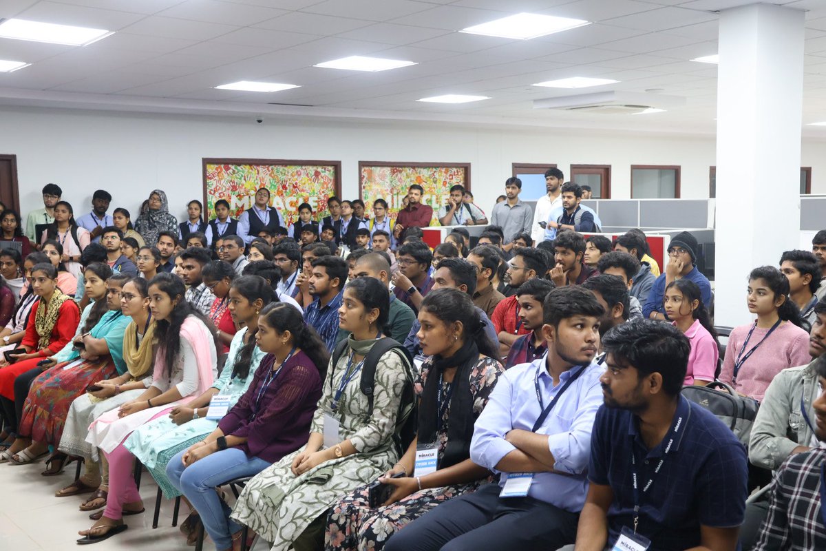 dsvizag's tweet photo. 250 students, 30 mentors, and 1 champion to emerge – Citizen Hack ‘24 is officially underway here at Miracle City! 🌟 Kicking things off with a refreshing shower and endless excitement in the air. Let the hacking begin! 🚀💻 #DS24 #CitizenHack https://t.co/XjBpSB6Ay4