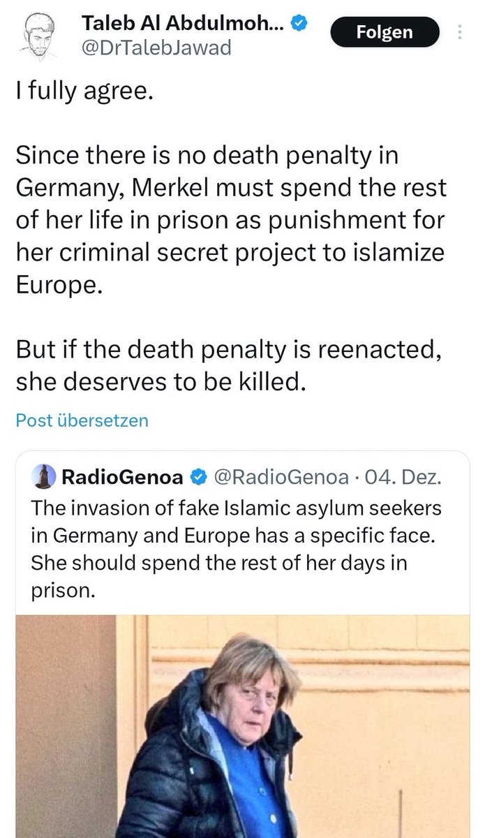 This is literally what the Magdeburg attacker tweeted