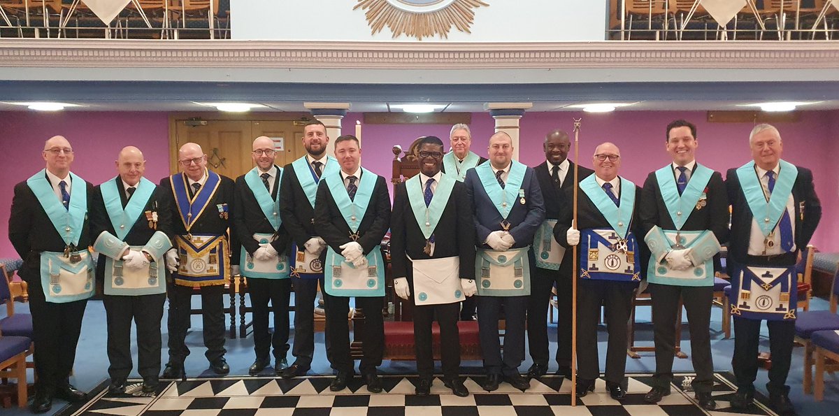 St Philip Lodge 4221 showing strength in numbers for this evenings Second Degree ceremony for Bro. Joao being passed to the degree of a FC.

Not everyone made the picture on this occasion, but you can see smiles all around! Wonderful.